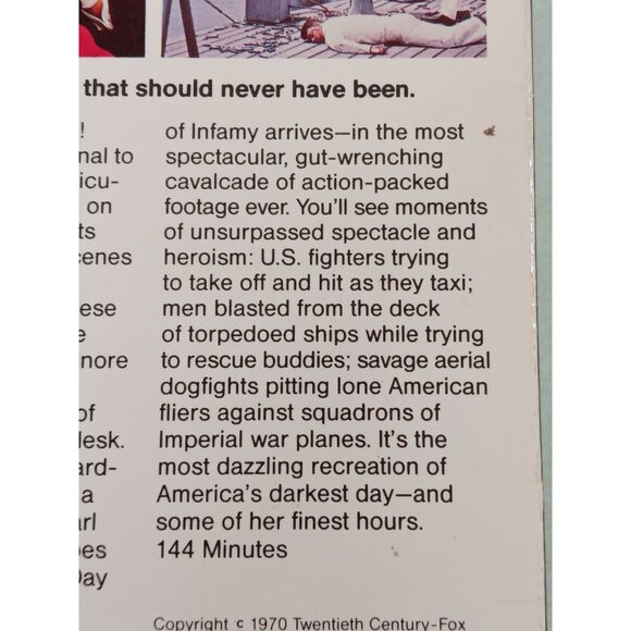 Tora! Tora! Tora! Beta Tape ©1970 Vintage - Picture 4 of 6